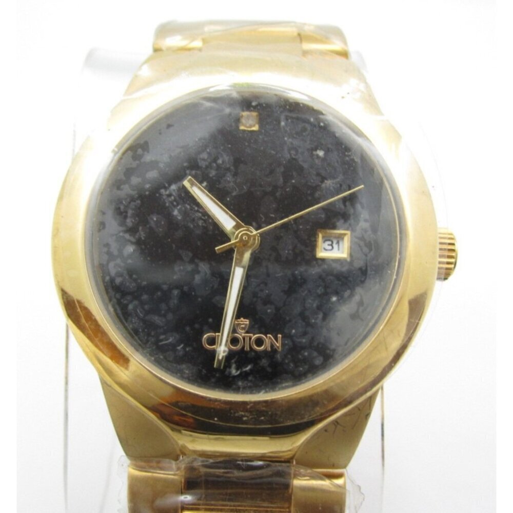 New Men‎ Croton Quartz WR Analog 40mm Round Watch (H963) "New Battery"